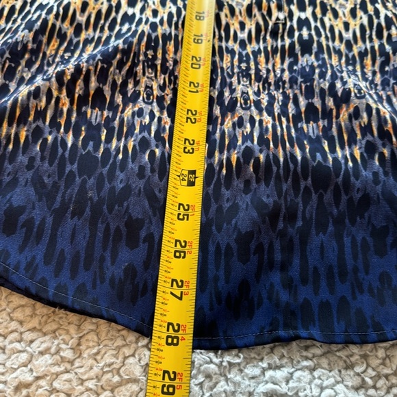 Cabi Ombre Peter Pan Collar Love Top Wm Small Buttondown Artsy Multicolor Twee - Picture 8 of 10